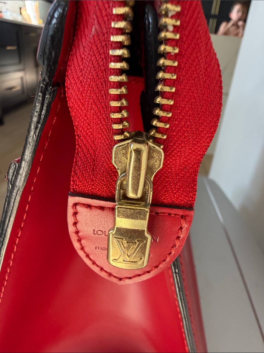 Louis Vuitton Red Epi Leather Top-Handle Briefcase - Picture 6 of 16